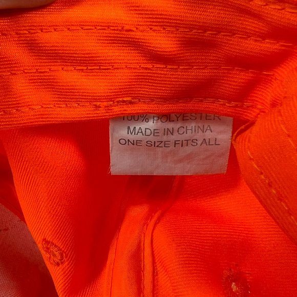 Buckmasters Blaze Safety Orange Adjustable Straphook Hat Cap Hunt Fish OSFA - Picture 8 of 10